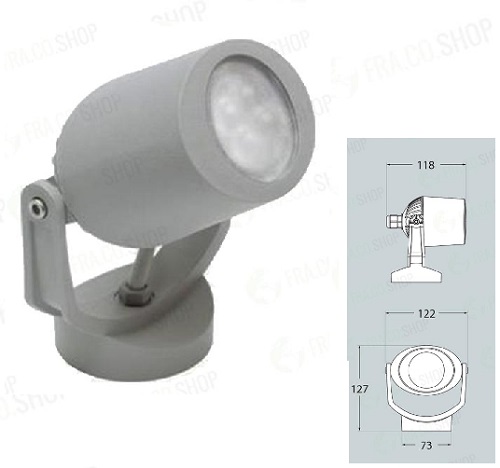 Minitommy Faretto SPOT GU10 3,5w Natura Grigio